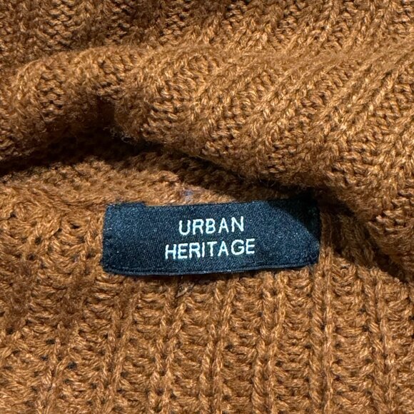 Ribbed Knit Cowl Neck Sweater Dress - Picture 3 of 4